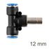 Insert T-joint Pu 12mm